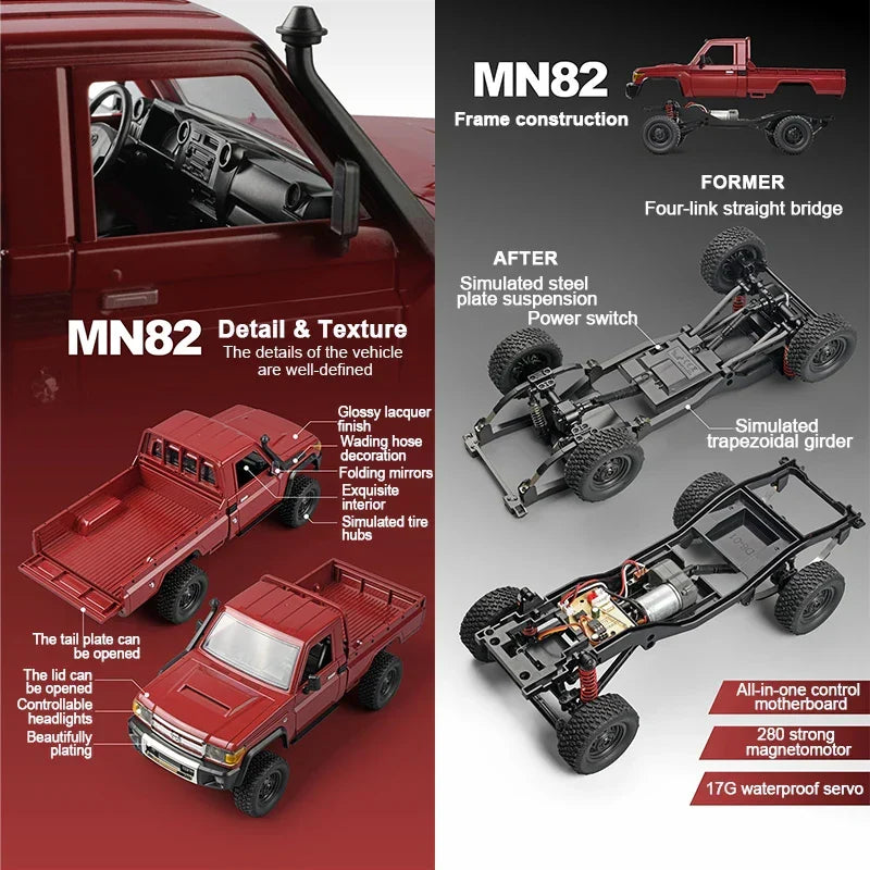 1:12 Remote control toyota land cruiser pickup truck